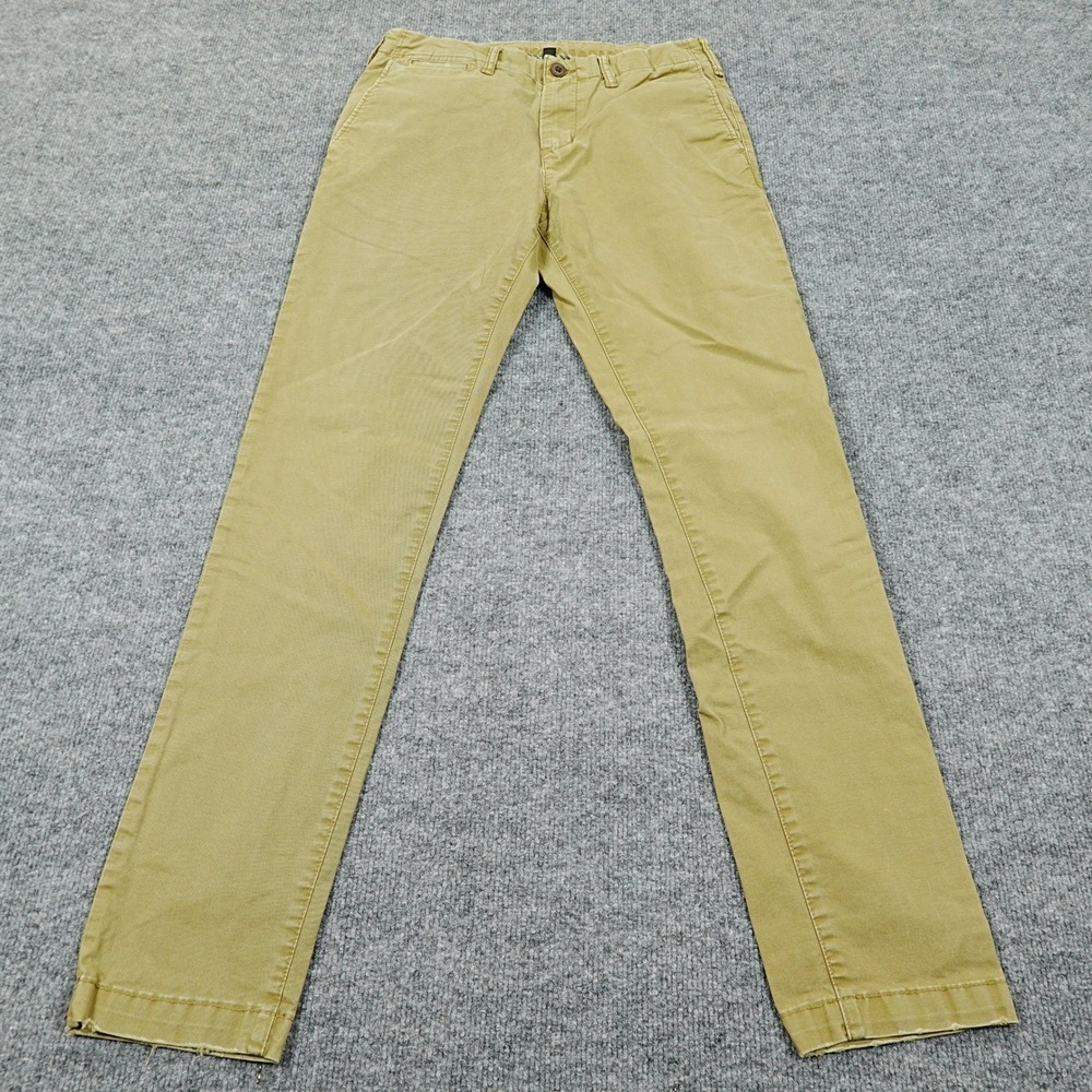 American Eagle Chino Pants Mens 30x34 Khaki Slim Flex Cotton Blend Stretch
